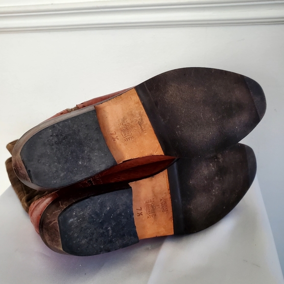 Vintage Mondi Leather & Suede Riding Boots - Picture 7 of 11